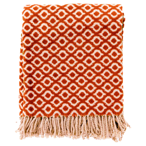 Hoii Plaid 'Isabella' 150 x 200 cm Potters Clay - Orange